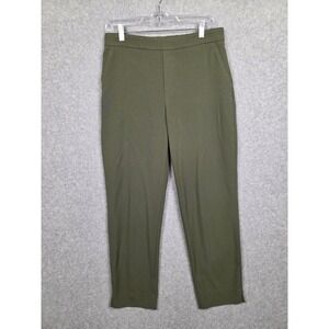 Banana Republic Pants Womens 10 Green Hayden Pant Pull-On Tapered Ankle Dress